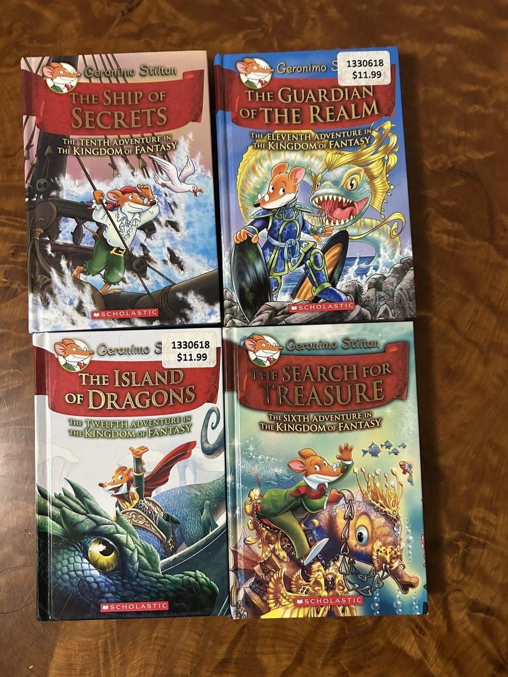 Geronimo Stilton Kingdom of Fantasy Books #6, 10, 11, 12